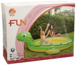 Aufblasbarer Riesen-Schildkröten-Pool mit Sprühfunktion