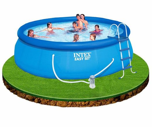 Intex Piscina hinchable Easy Set 4,57 m x 1,22 m Kit completo