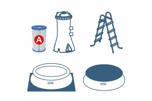 Intex 15´x 36" Metal Frame Swimming Pool