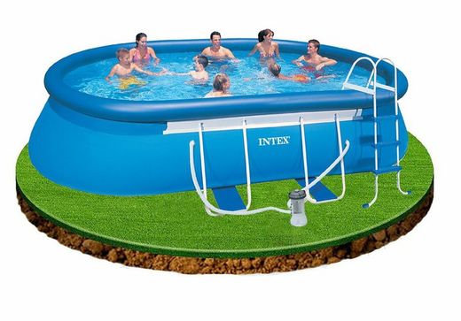 Piscina Intex Oval Frame 549 x 305 x 107 cm Kit completo
