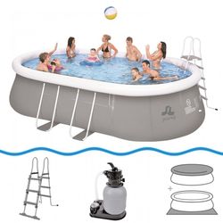 Piscina Oval hinchable 5,40 m x 3,04 m x 1,06 m