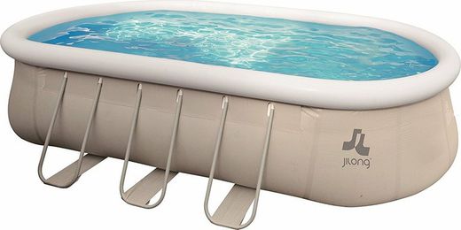 Piscina Oval hinchable 6,10 m x 3,60 m x 1,22 m