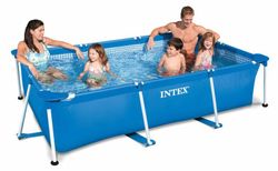 Intex 28272 Piscina Rectangular Small Frame familiar 3.00m x 2.00 m x 0.75 m