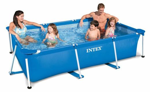 Intex 28272 Piscina Rectangular Small Frame familiar 3.00m x 2.00 m x 0.75 m