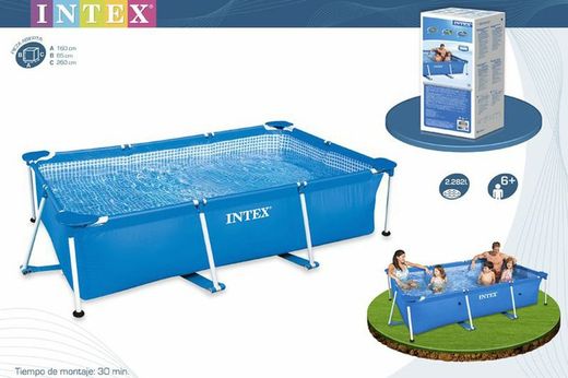 Intex 28272 Piscina Rectangular Small Frame familiar 3.00m x 2.00 m x 0.75 m