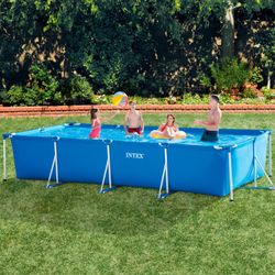 Intex Piscina Rectangular Small Frame familiar 4.50m