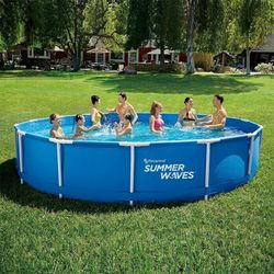 Summer Waves Piscina Tubular Redonda Frame  457 cm x 84 cm