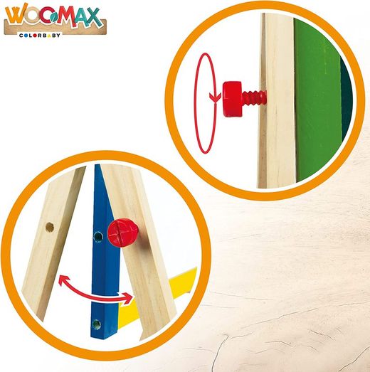 Woomax Doppel-Holzstaffelei