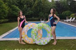 Fashion Mosaic Swim Ring
