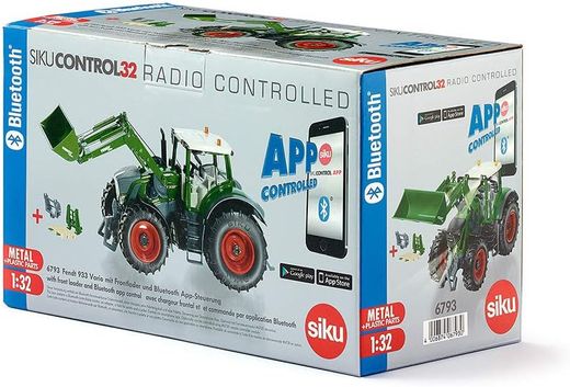 Siku 6793 Fendt 933 Traktor, per App und Bluetooth steuerbar, Maßstab 1:32