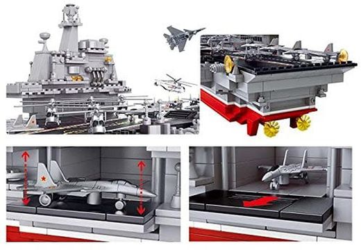 Sluban Flugzeugträger-Bausatz Maßstab 1:450