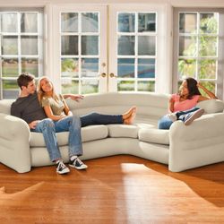 Intex Sofá rinconera hinchable 2,57 m x 2,03 m x 76 cm