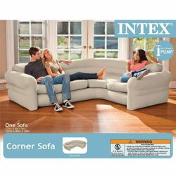 Intex Canapé d'angle Gonflable 2,57 m x 2,03 m x 76 cm