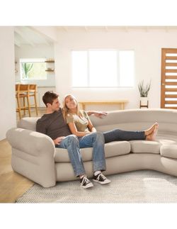 Intex Canapé d'angle Gonflable 2,57 m x 2,03 m x 76 cm