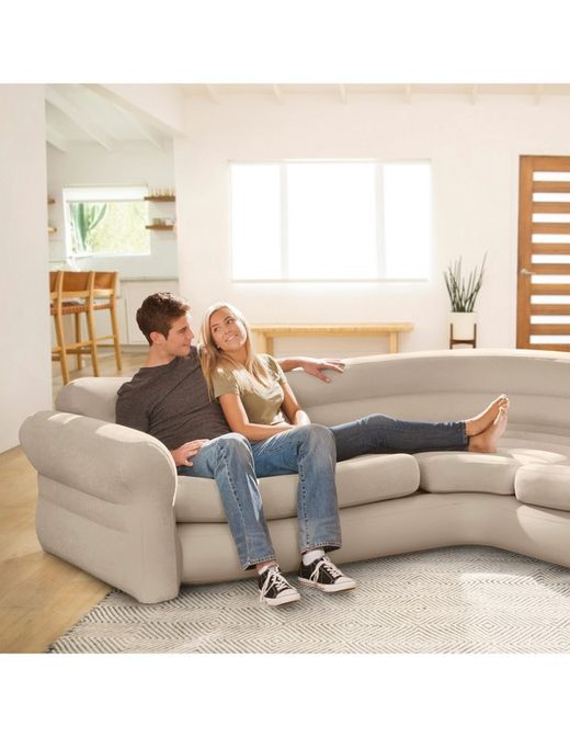 Intex Canapé d'angle Gonflable 2,57 m x 2,03 m x 76 cm
