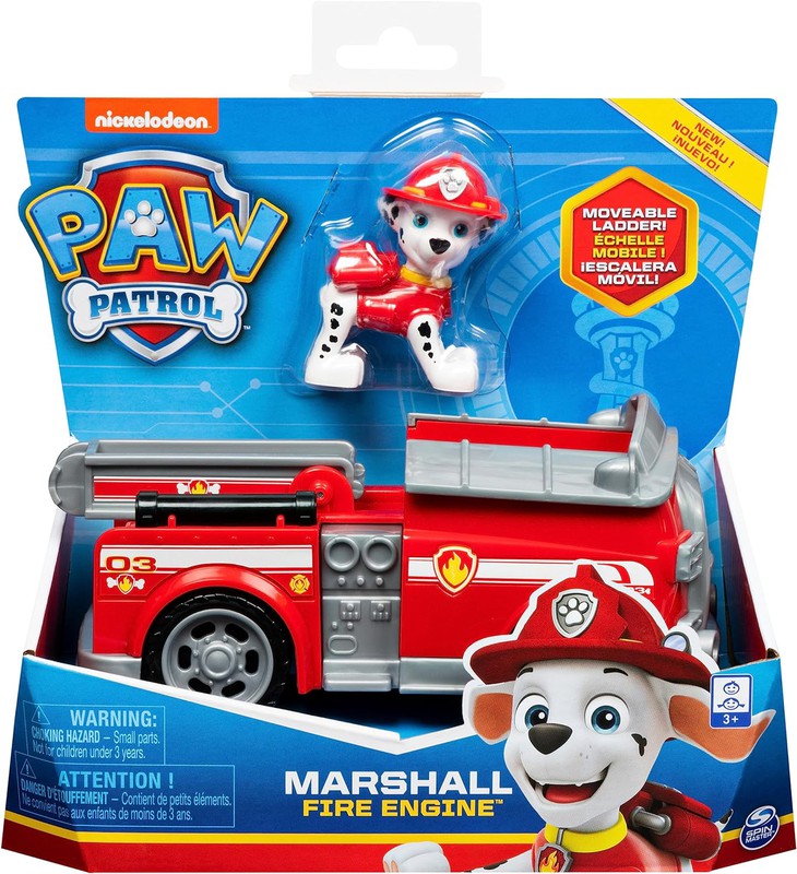 Energía - Patrulla Canina - Camión de bomberos de juguete con figura de  acción de Marshall, luces y sonidos ㅤ, Patrulla Canina