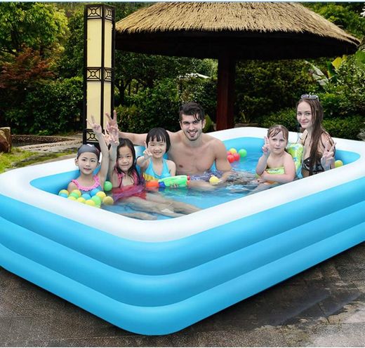 Sun Club Piscina Familiar hinchable rectangular 305 cm x 183 cm x 56 cm
