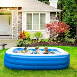 Sun Club Piscina Familiar hinchable rectangular 305 cm x 183 cm x 56 cm
