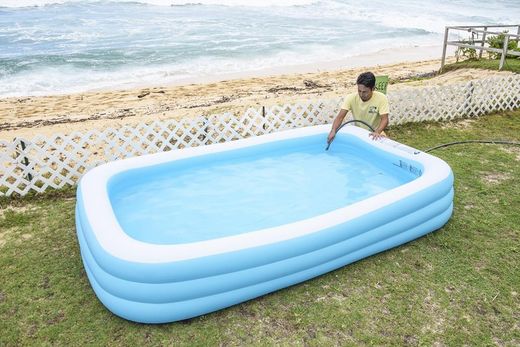 Sun Club Piscina Familiar hinchable rectangular 305 cm x 183 cm x 56 cm