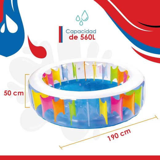 Sun Club Piscine familiale ronde 190 cm x 50 cm