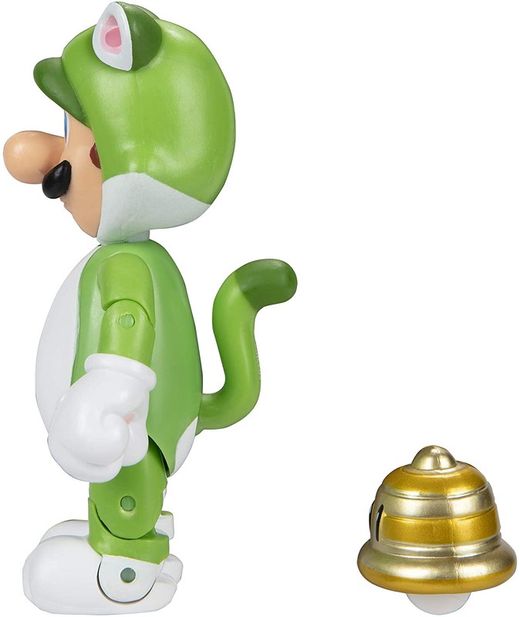 Nintendo Super Mario Figura Luigi Felino con Campana