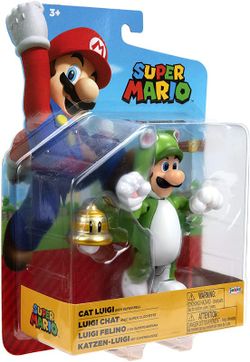 Nintendo Super Mario Figura Luigi Felino con Campana