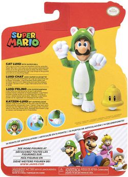 Nintendo Super Mario Figura Luigi Felino con Campana