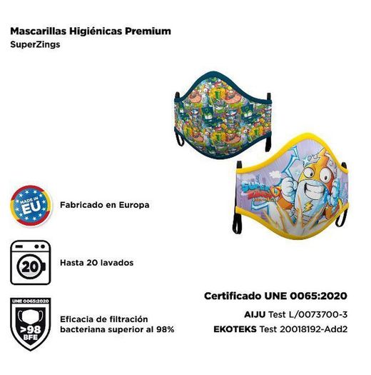 SUPERTHINGS 2er-Pack hygienische Gesichtsmasken