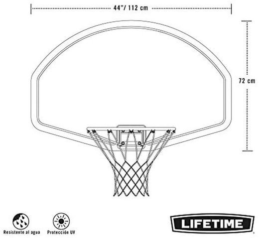 LIFETIME Hochleistungs-Basketball-Backboard