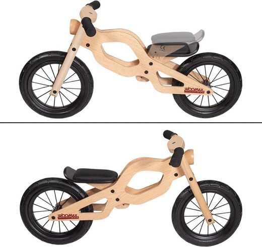 Woomax Bicicleta de Madera sin pedales 12"